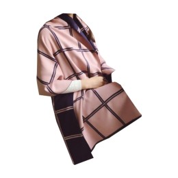 SKSL009 custom-made double-sided plaid shawl design warm scarf air conditioning shawl center in autumn and winter SKSL009 custom-made double-sided plaid shawl design warm scarf air conditioning shawl center in autumn and winter